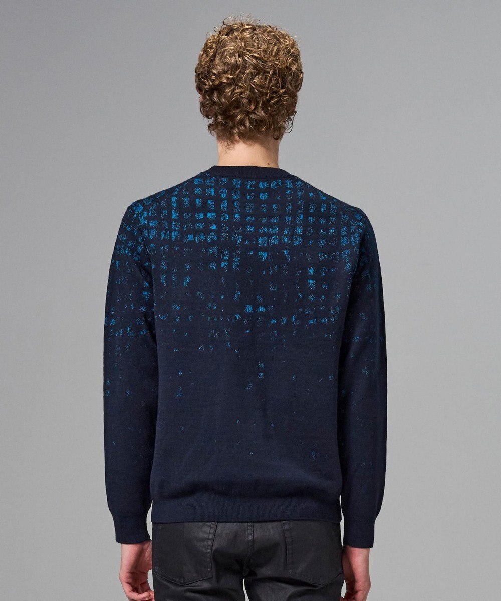 JOSEPH HOMME ドローイングブレイドジャガード　クルーネック長袖ニット 