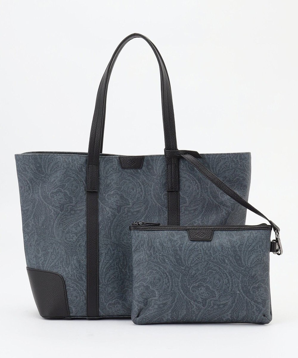 JOSEPH ABBOUD 【軽量/バッグINバッグ付き】ペイズリージャカードトート 