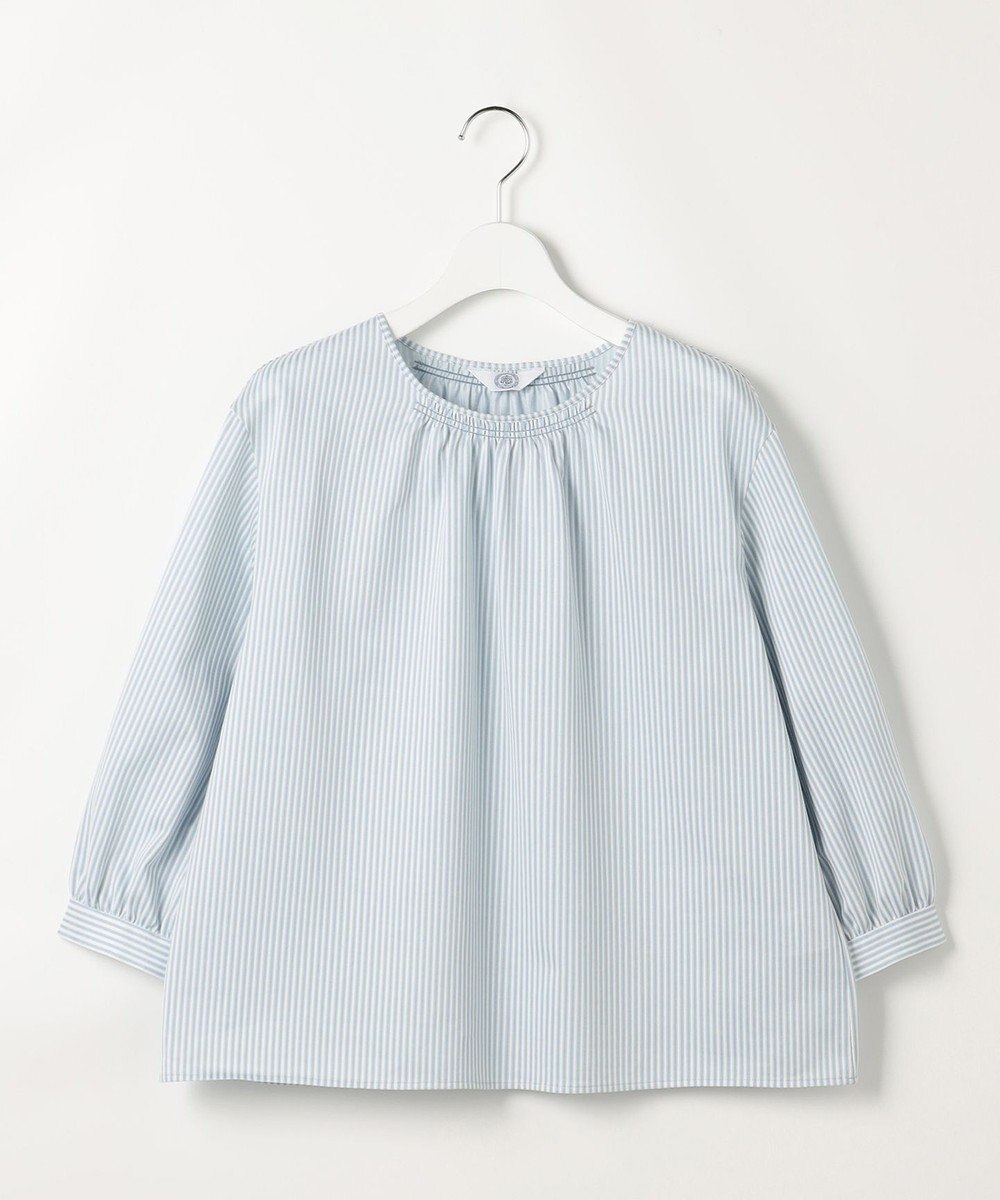 J.PRESS LADIES ストライプジャカード ラウンドネック カットソー 