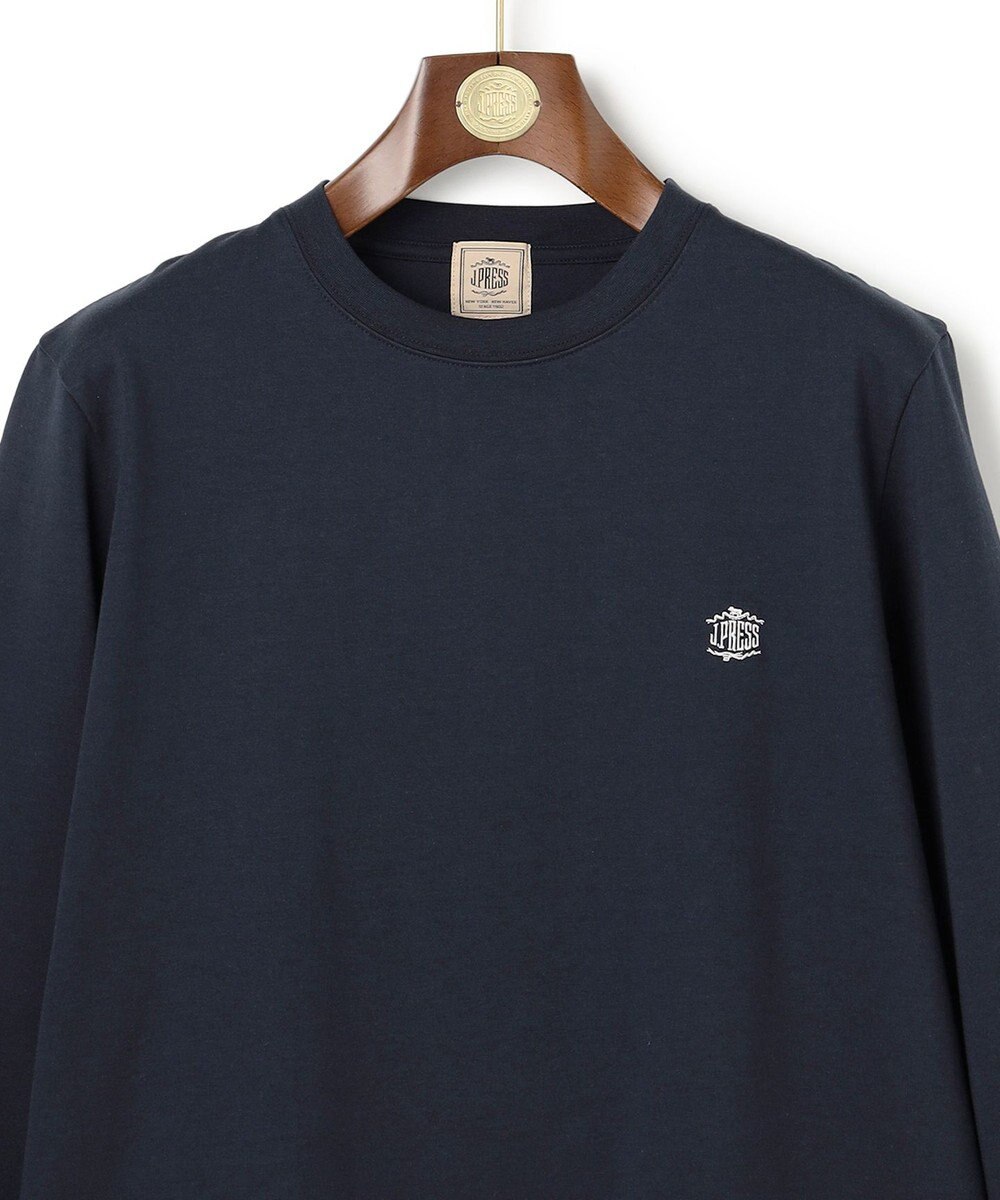 J.PRESS MEN オーバルワンポイント　ロングスリーブ Ｔシャツ 