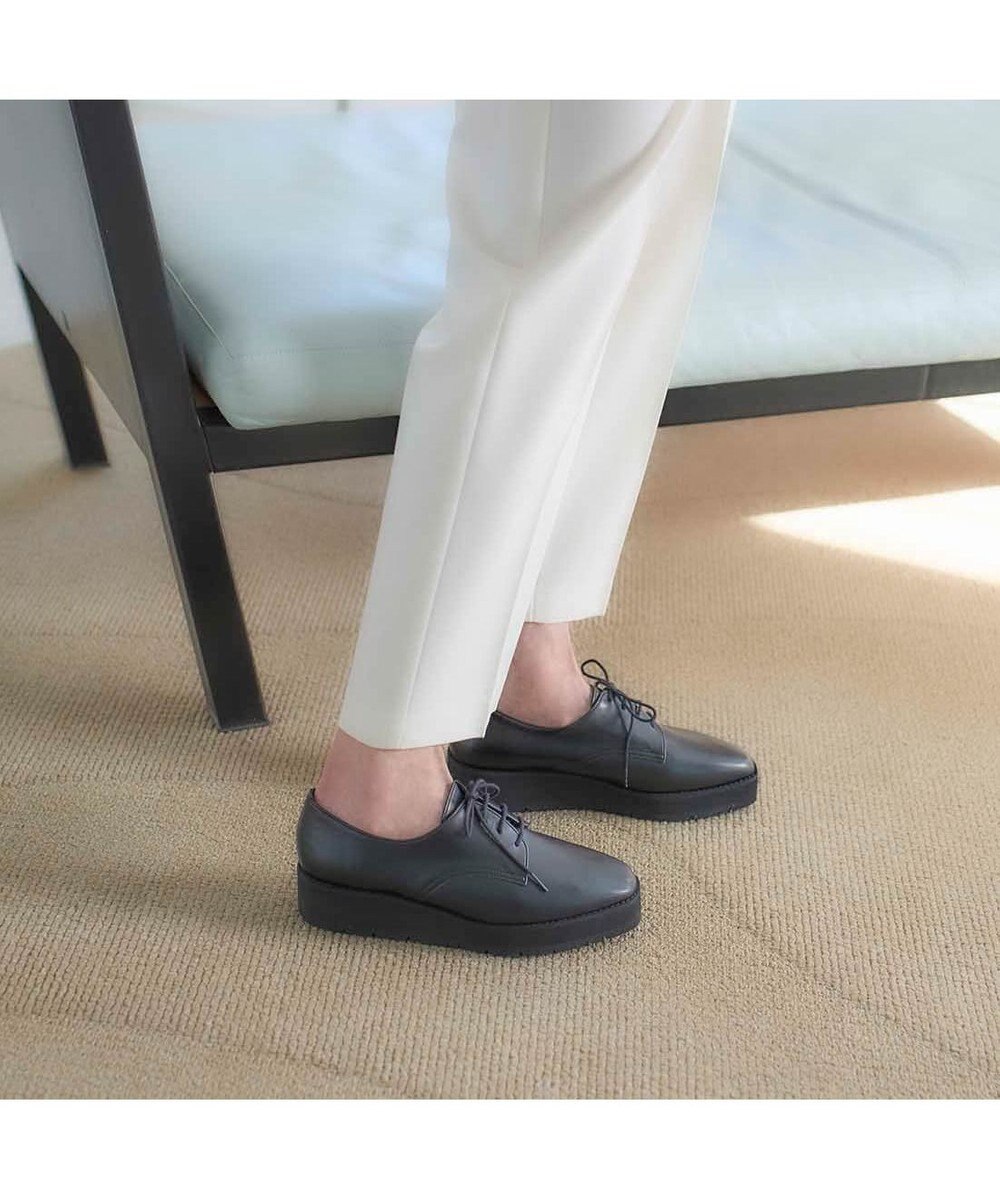 MODE ET JACOMO <carino>【レイン対応】レースアッププラットフォーム 