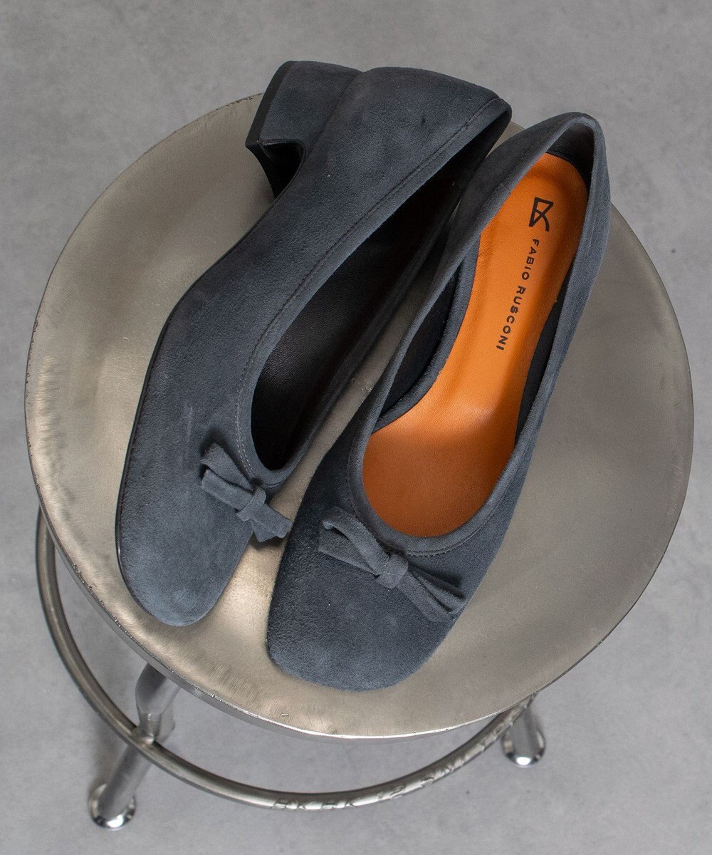 INTER-CHAUSSURES 【FABIO RUSCONI】オブリークトウリボンパンプス 