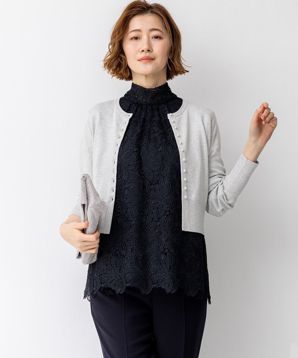 23区 【APPLAUDIR】コンパクト ラメカーディガン 