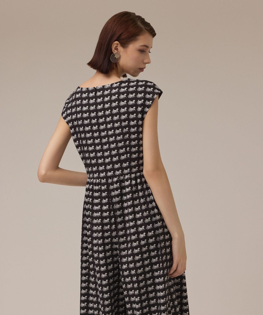 GRACE CONTINENTAL ホースプリントサロペット 