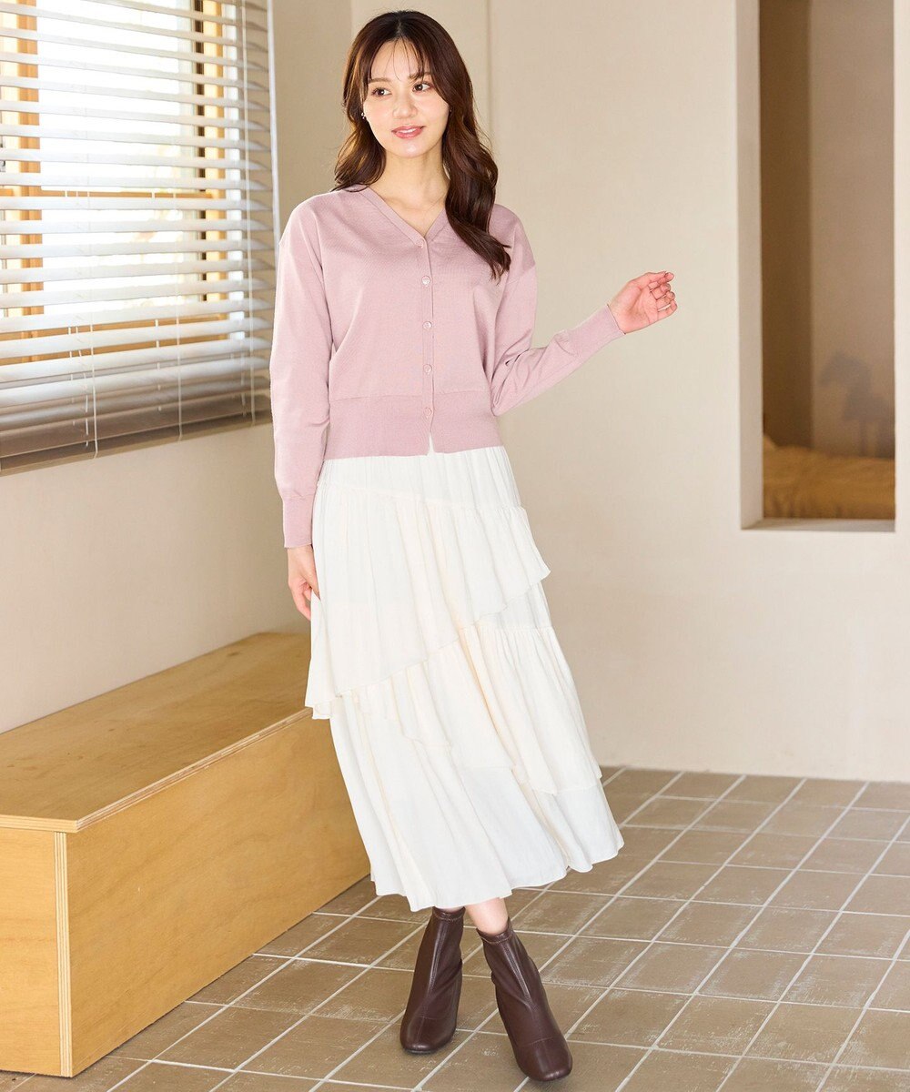 Feroux アシンメトリーティアード スカート 