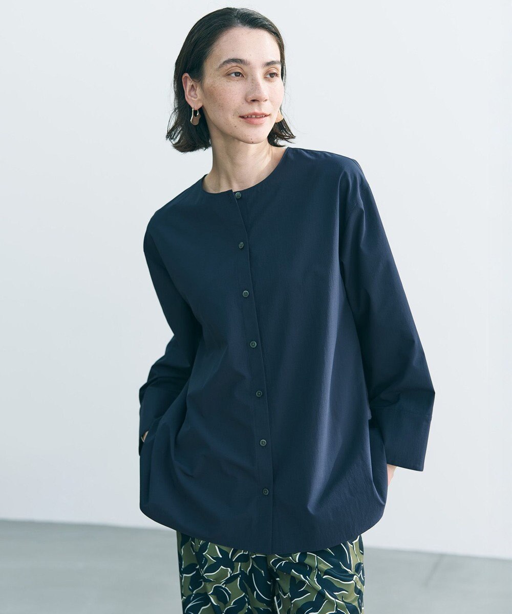 UNFILO 【WEB限定カラー】バックリボン イージーケアシャツ 