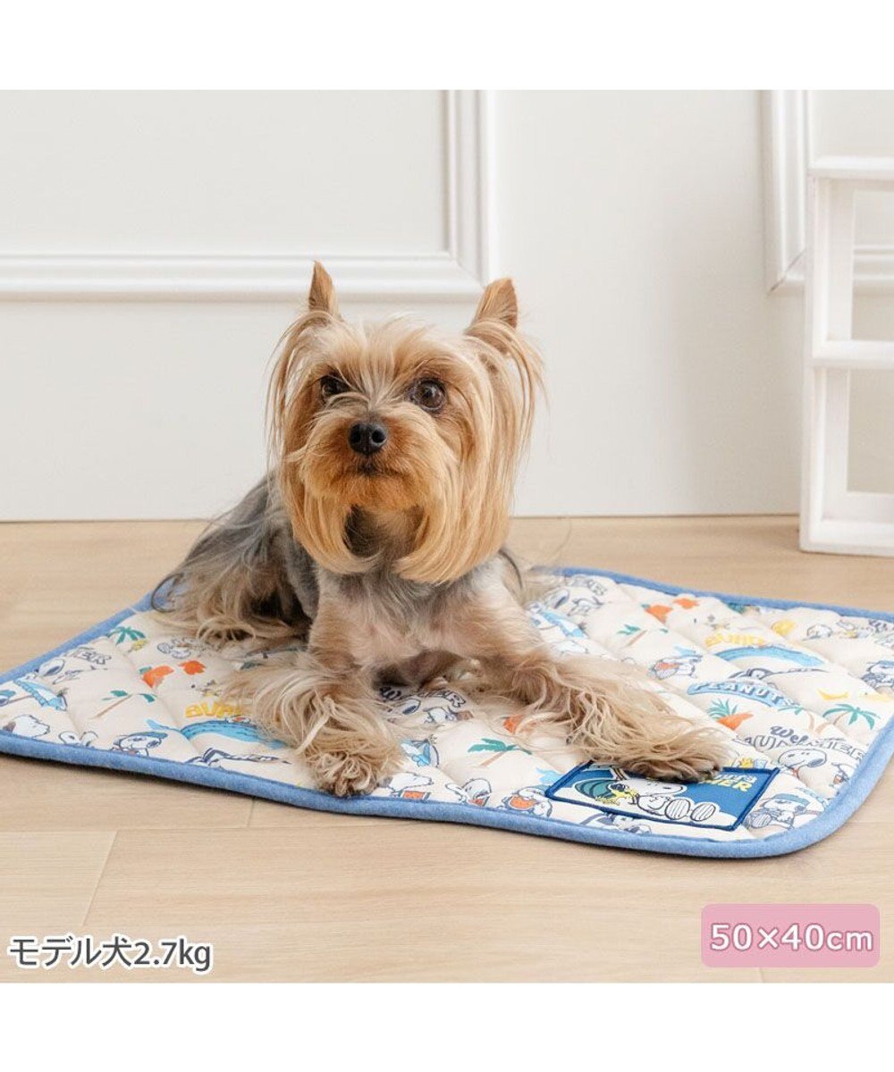 PET PARADISE スヌーピー クール マット  《サマーバケーション柄》 Ｓ 