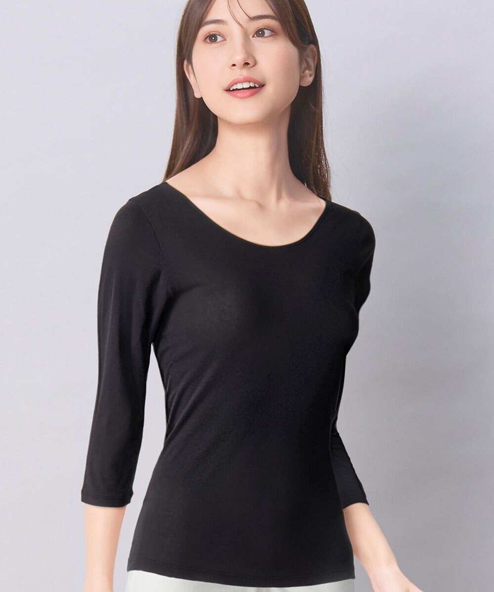 Wing インナー オーガニックコットン100％(身生地部) 吸汗速乾性(身生地部) ゆったり設計 【綿の贅沢 オーガニック】 7分袖 長袖 EL1771 ウイング／ワコール 