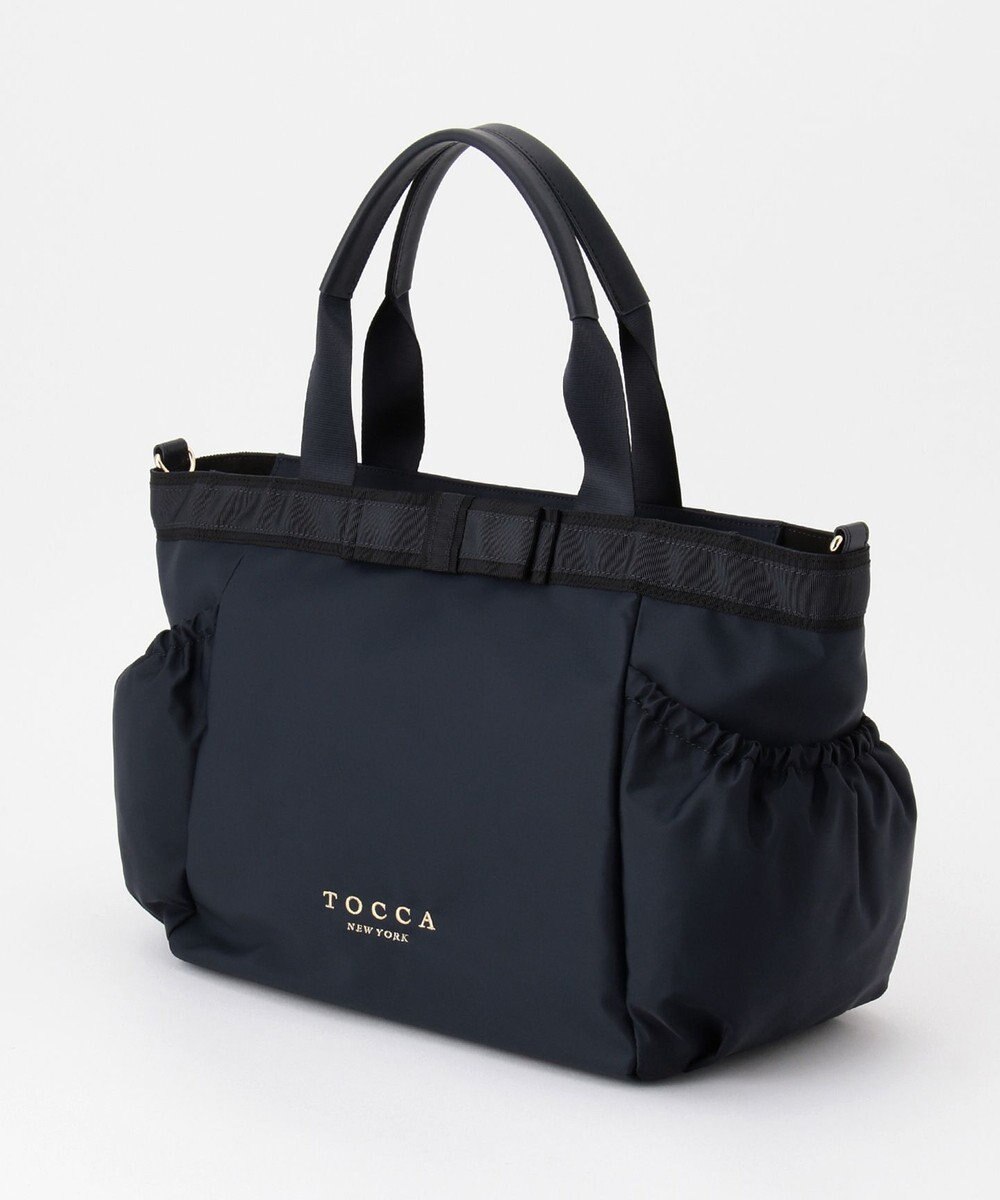 TOCCA DUAL RIBBON NYLON TOTE L トートバッグ L 