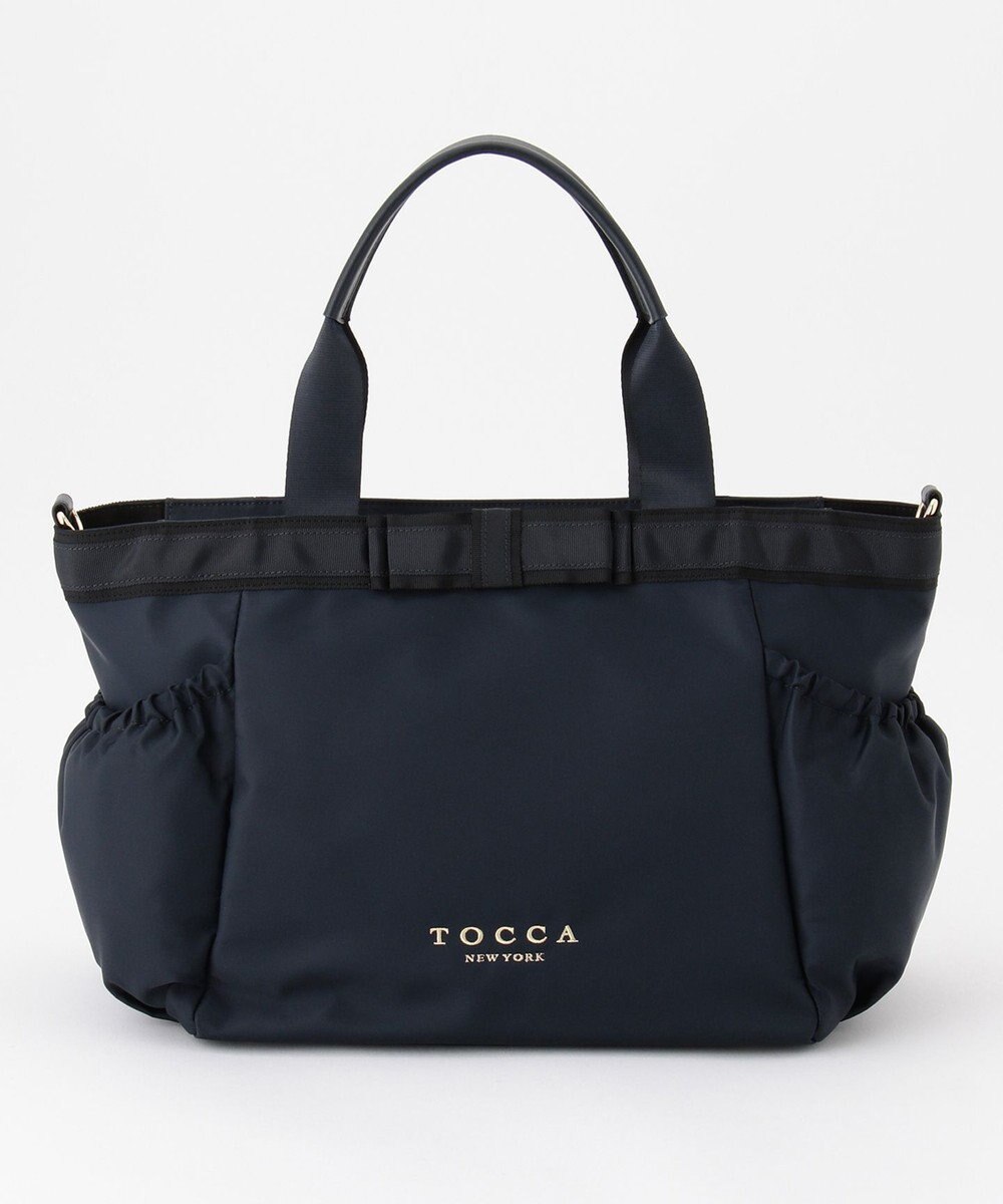 TOCCA DUAL RIBBON NYLON TOTE L トートバッグ L 