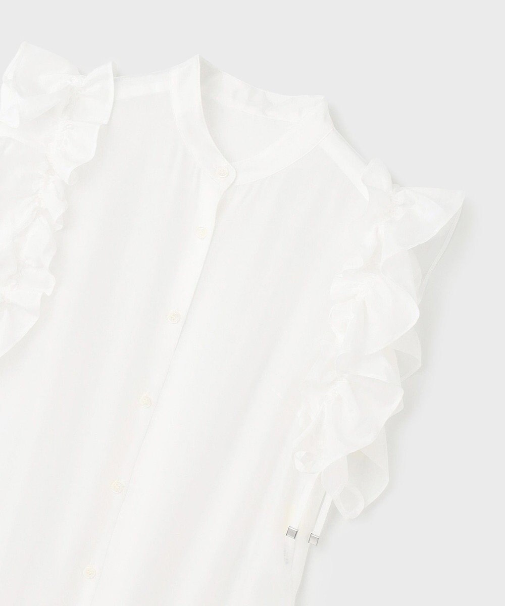 GRACE CONTINENTAL マルチフリルノースリーブブラウス 