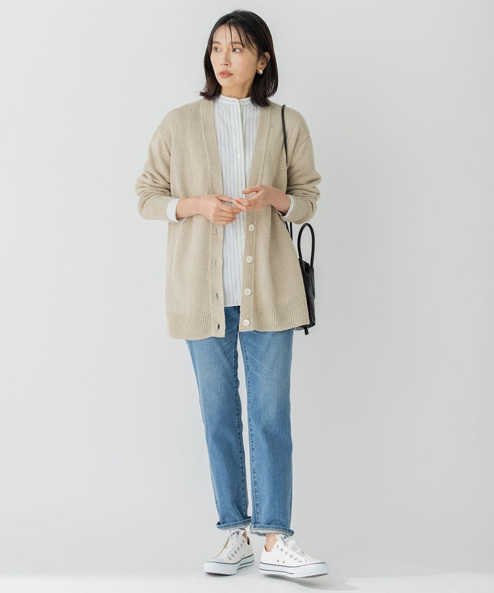 23区 【洗える】CANCLINI バンドカラー シャツ 