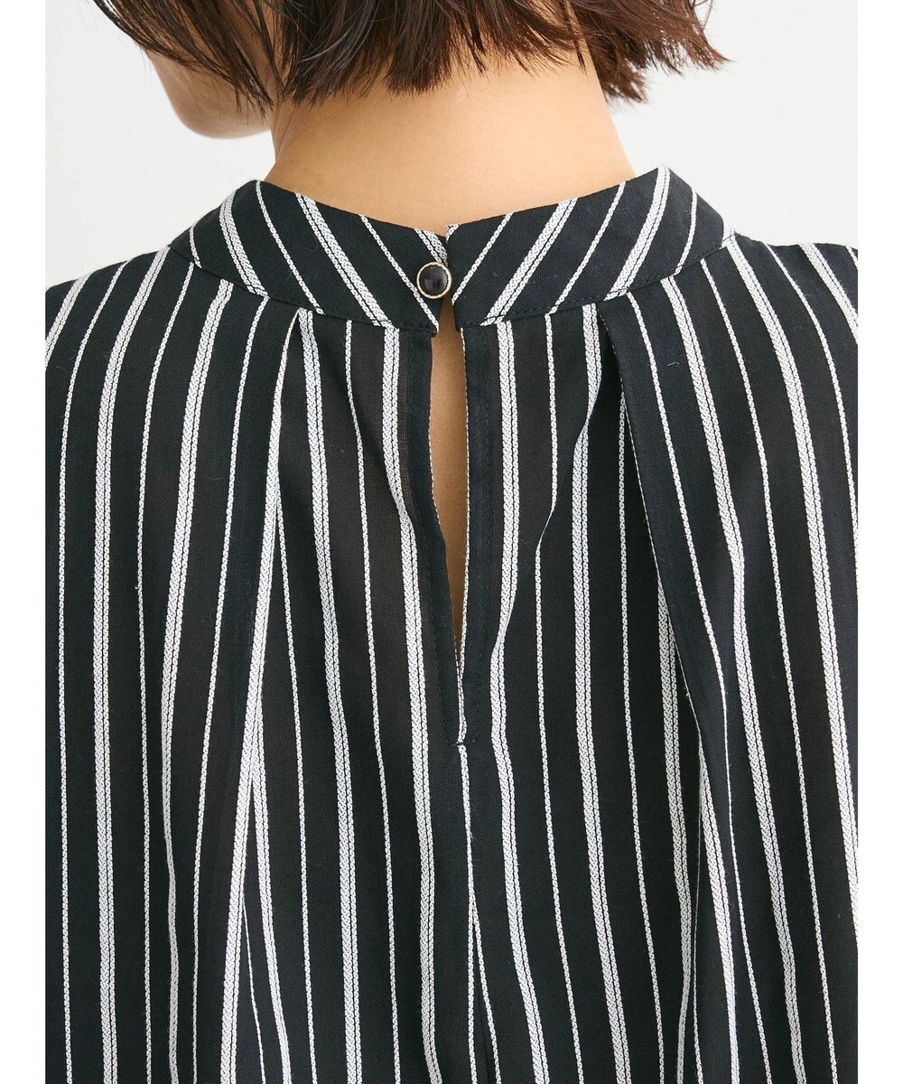 Green Parks ・ＥＬＥＮＣＡＲＥ　ＤＵＥ　ストライプフリルブラウス 