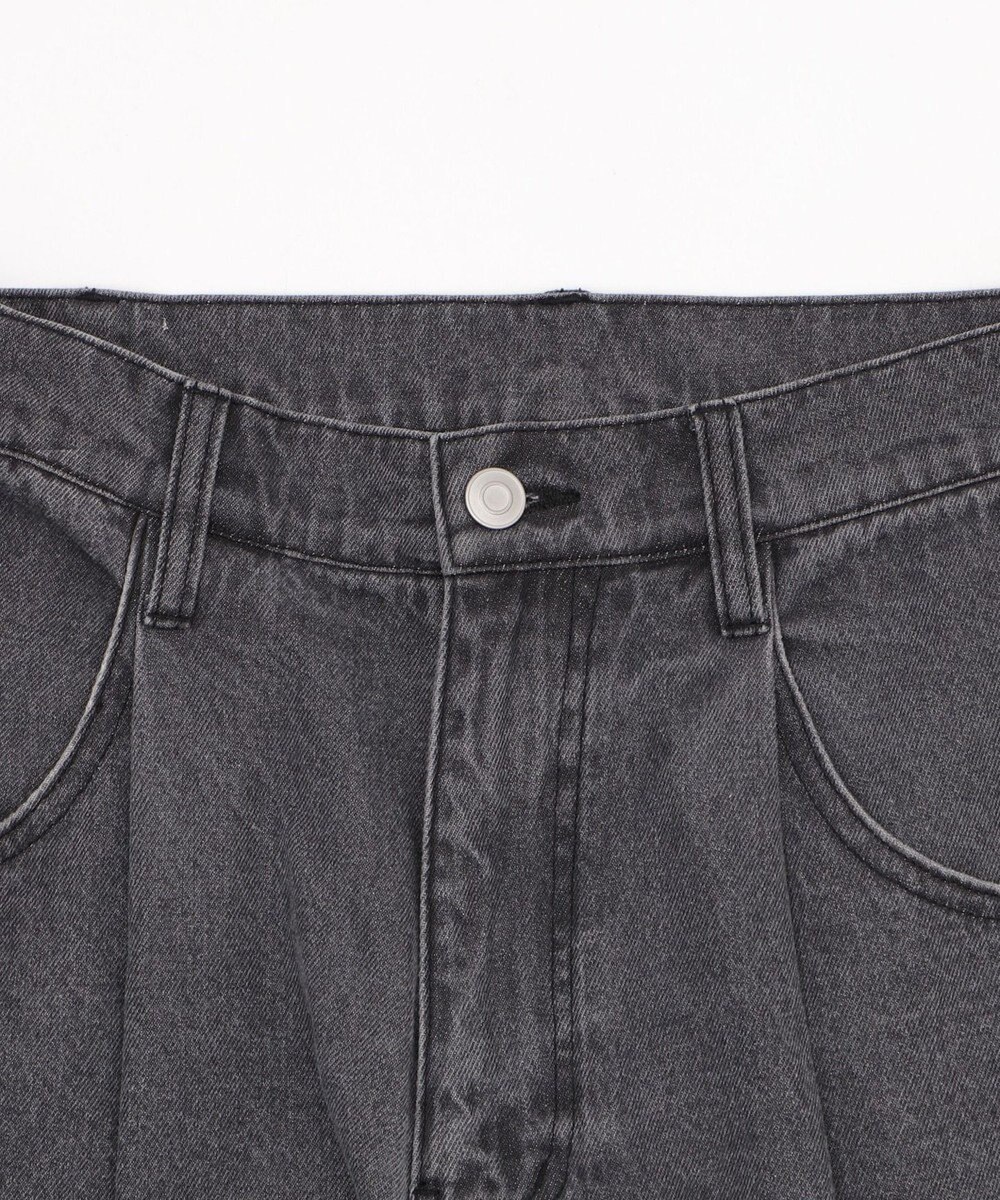 WEGO モチーフデニムタックパンツ 