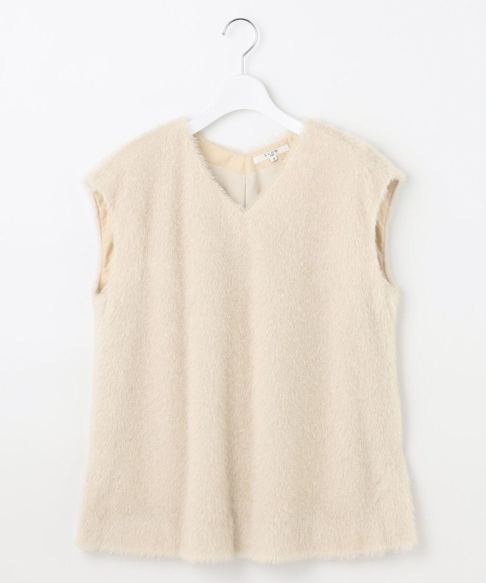 23区 【SLOW/一部店舗限定】ツッキリジャカード ノースリーブ ブラウス 