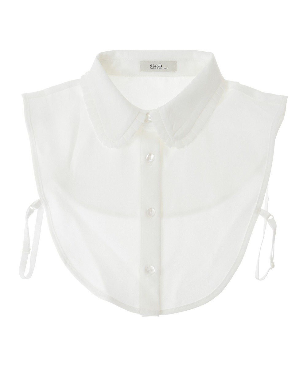 earth music&ecology フリルシャツカラー付け襟 