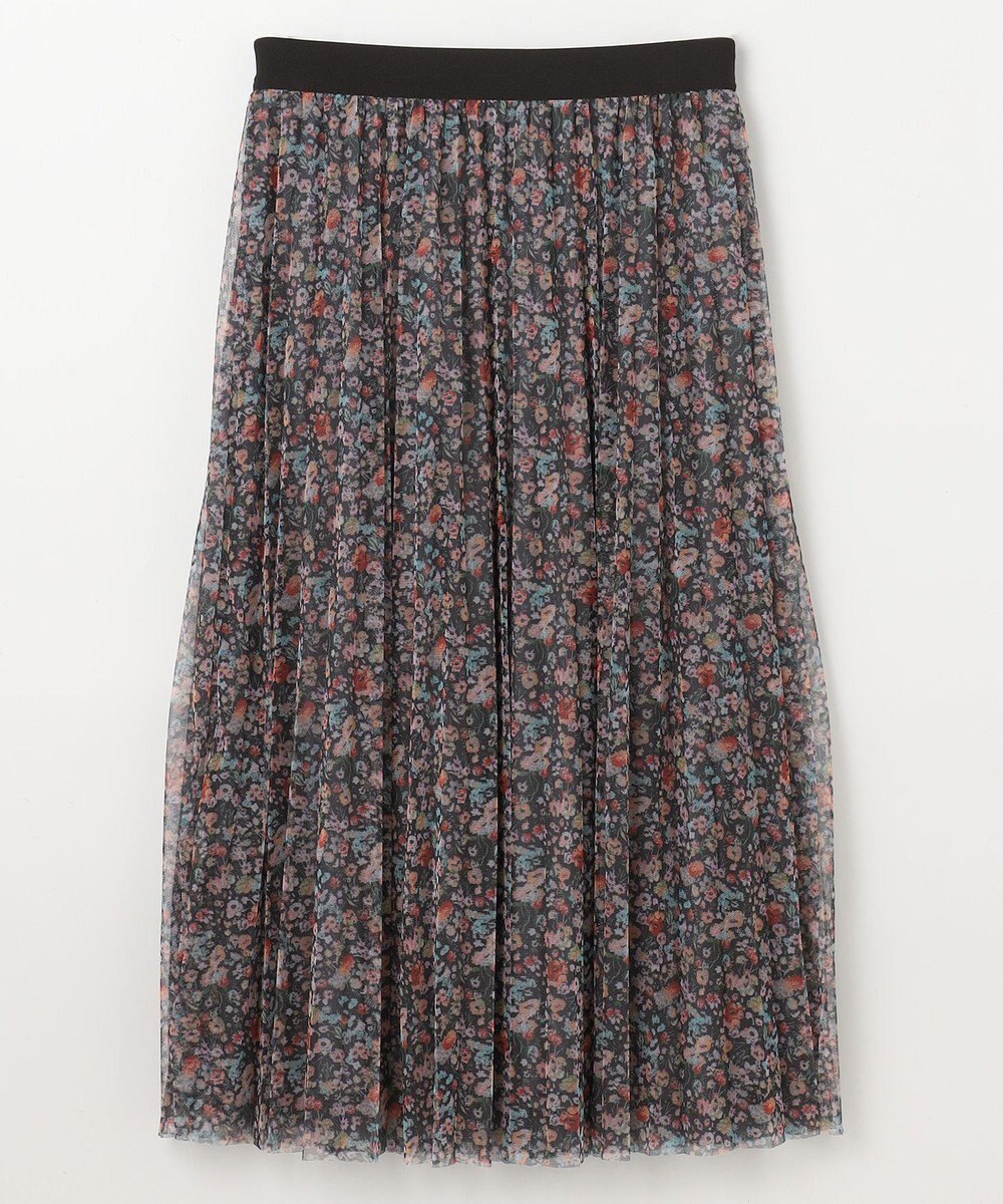 ANY 【ウエストゴム】プリーツチュールスカート 