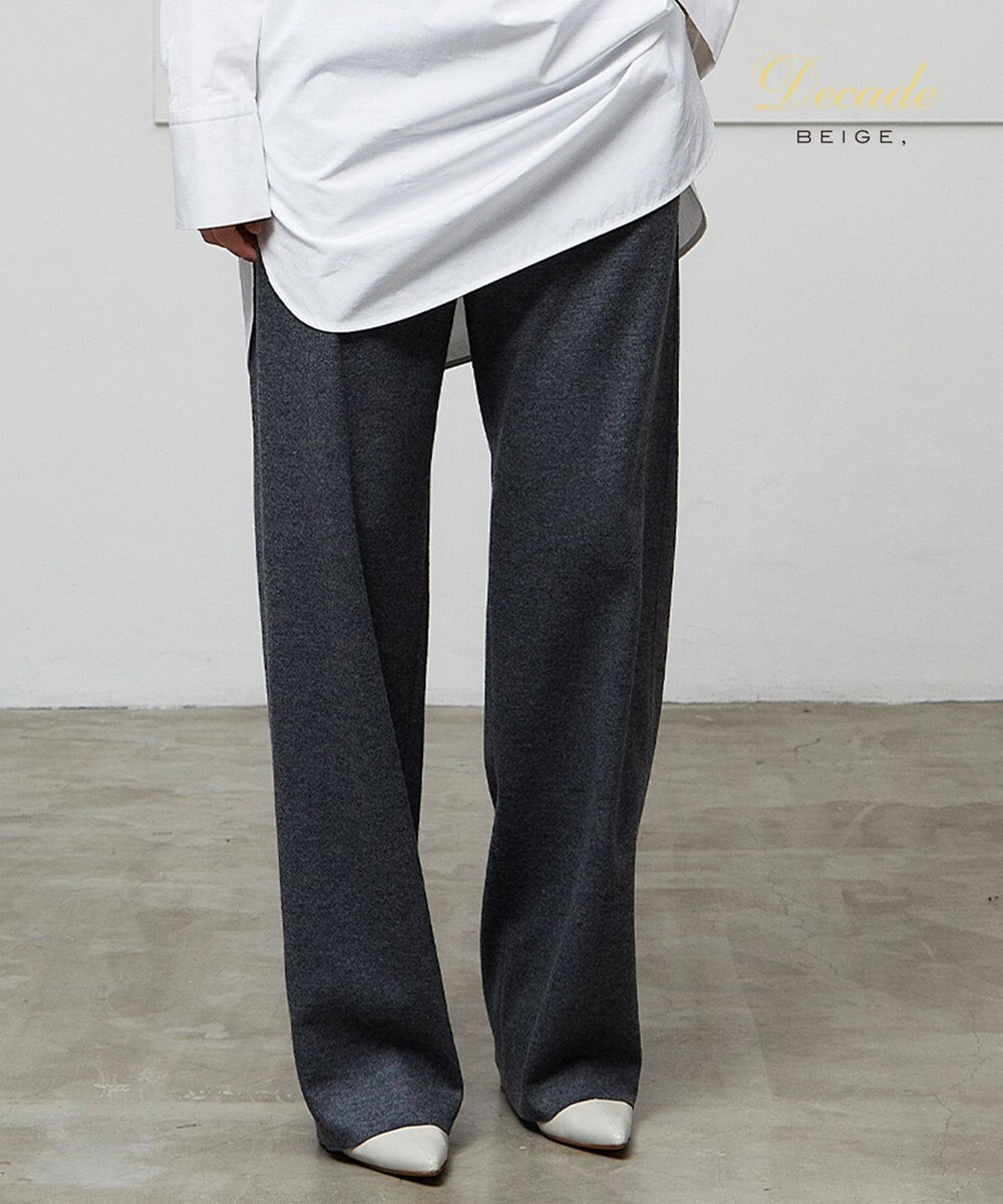 BEIGE， CORBY / ウエストゴムワイドパンツ 