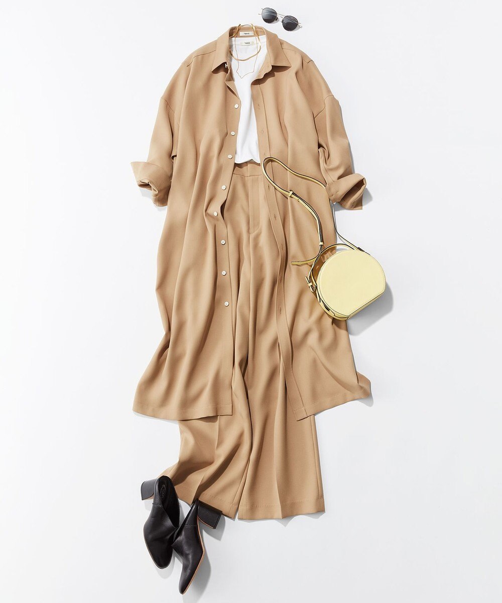 NAVE 【ReNAVE】ウォッシャブルツイル シャツドレス 