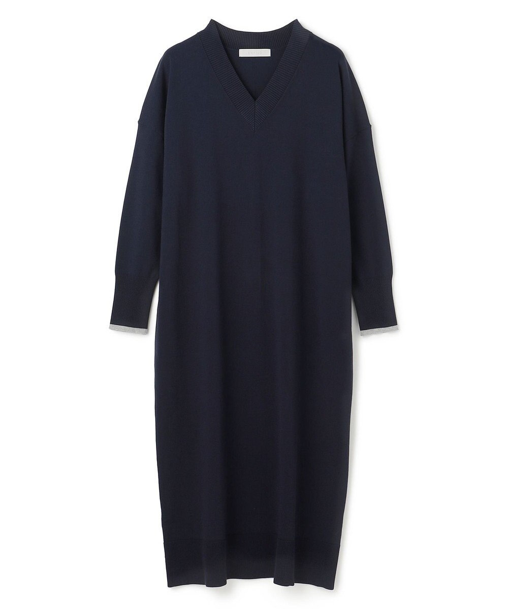 UNFILO 【野呂佳代さん着用】マイビューティニット Ｖネックワンピース 