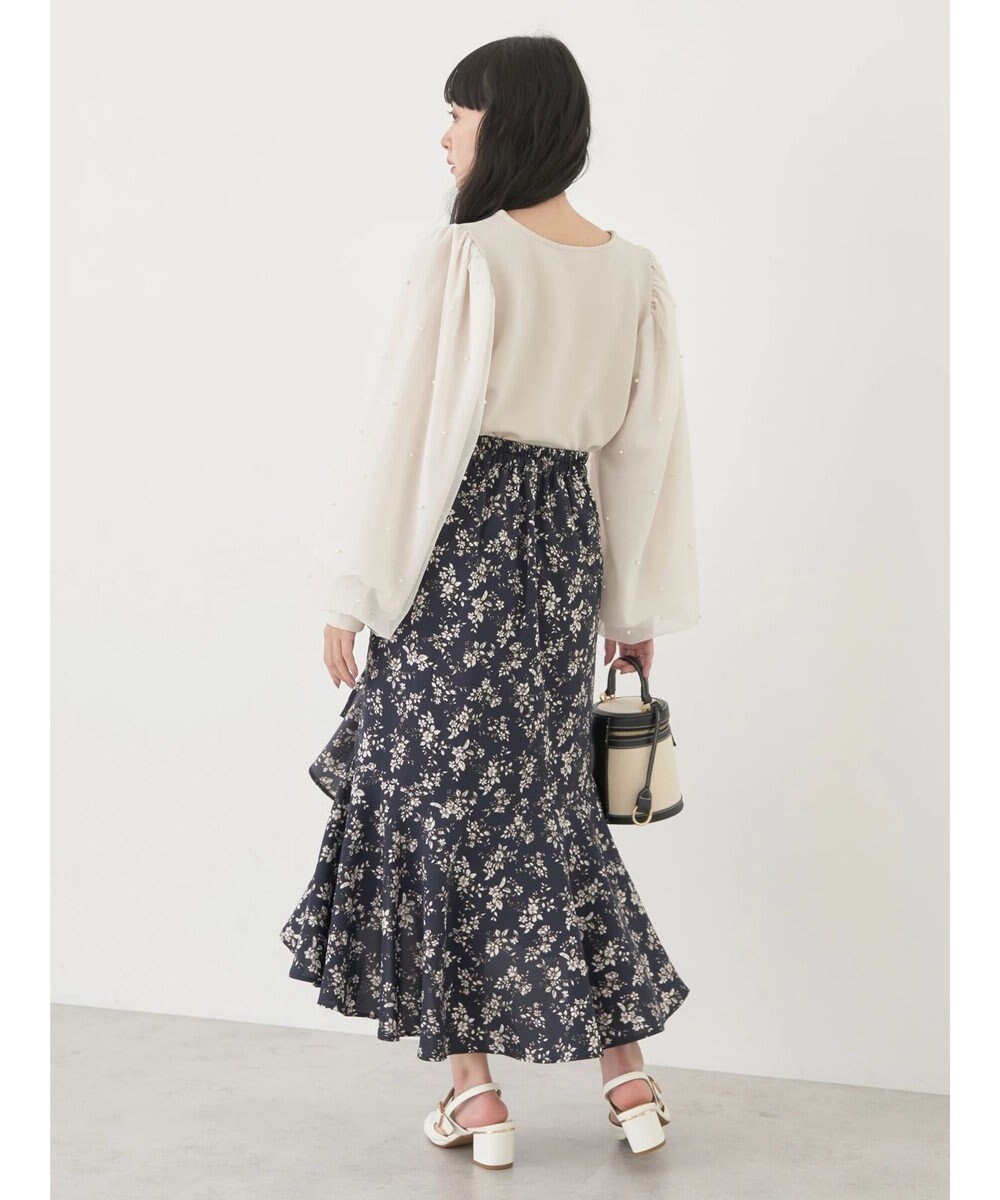 earth music&ecology アシメラッフルヘムスカート 