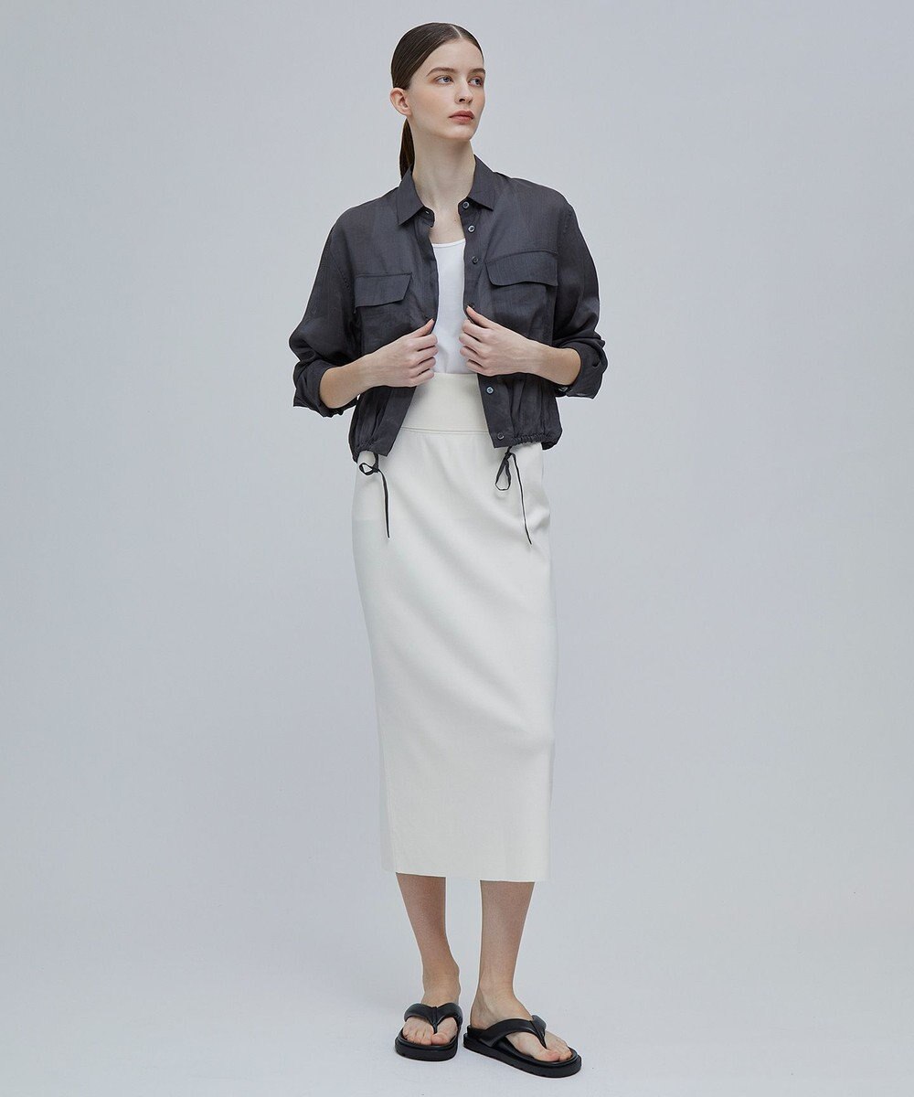 BEIGE， PAULINE / ドローストリングシアーブラウス 