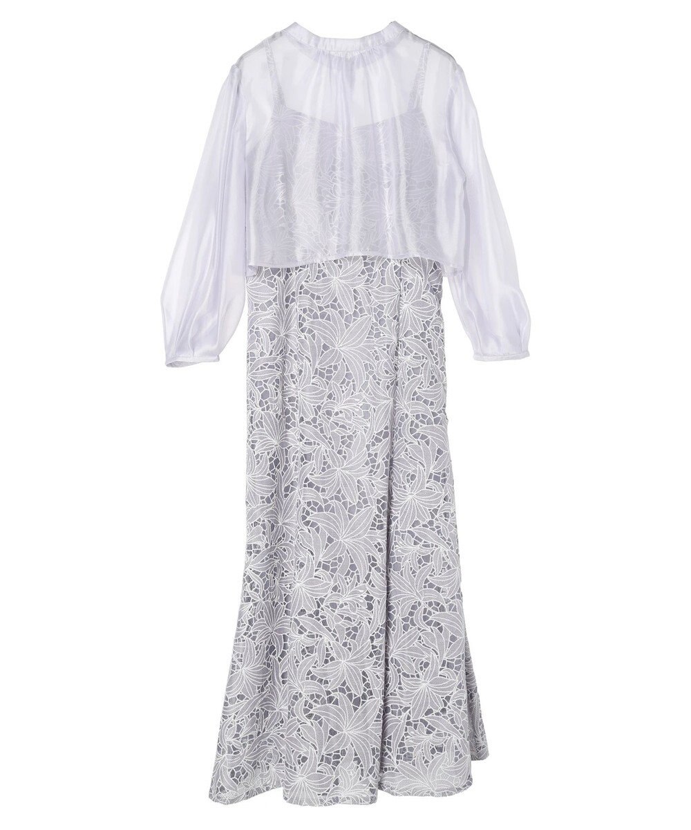 earth music&ecology ＳＥＴ２点　シアーブラウス＋レースキャミワンピース 