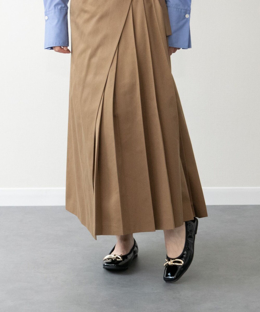 Bridget Birkin 【PARADIS COULEUR】スクエアトウメタルリボンバレエシューズ 