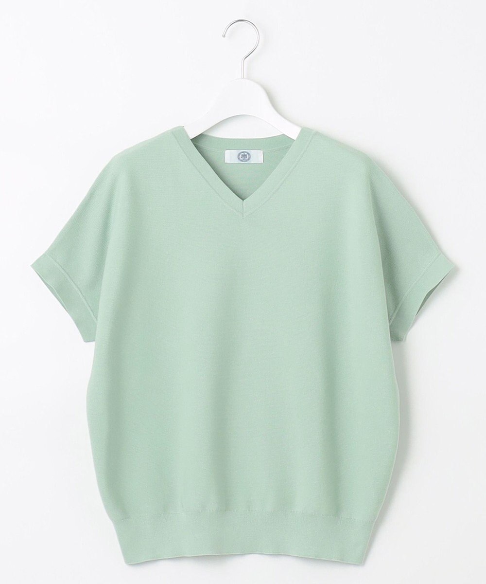 J.PRESS LADIES 【洗える・抗菌防臭】ドルマンガーター ニット 