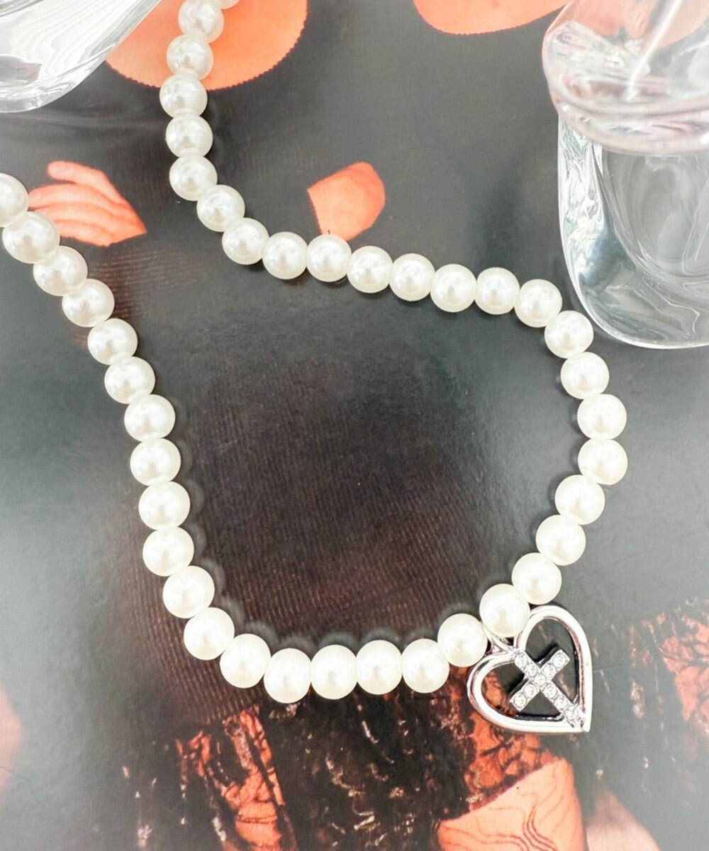 WEGO Lモチーフトップパールネックレス 