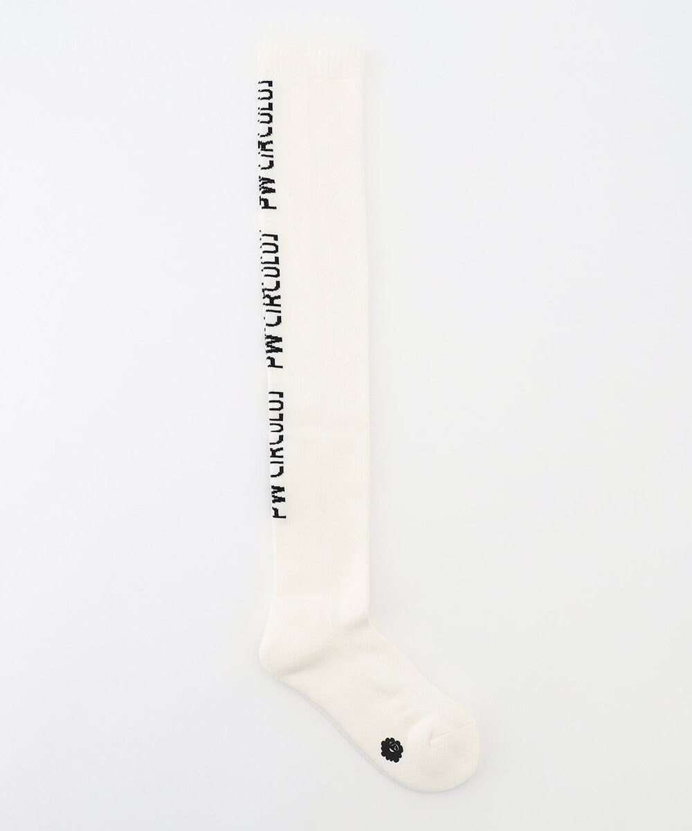 PW CIRCULUS 【WOMEN】【土踏まずをサポート】ロゴ ニーハイ ソックス 