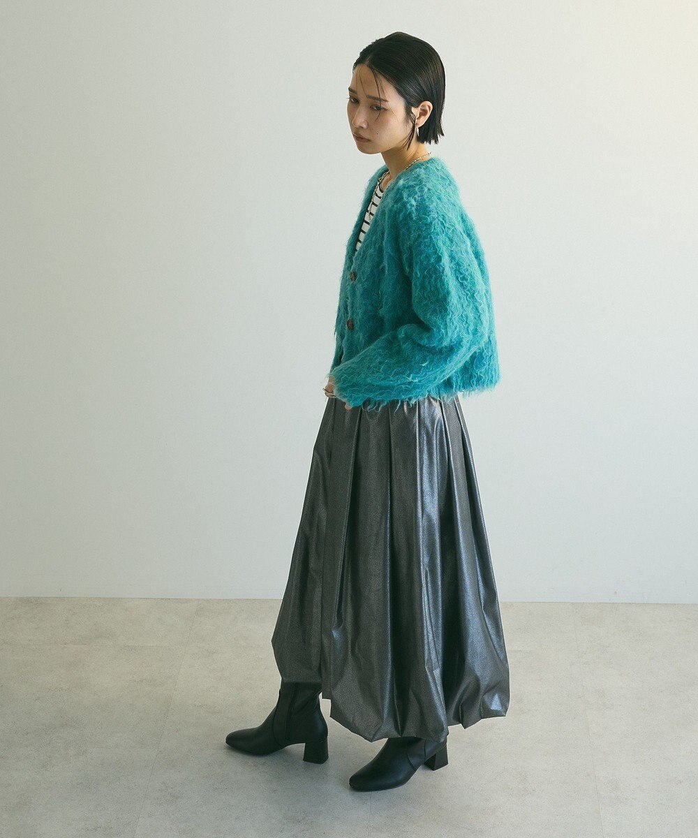 Green Parks armonia．シャギーショートカーディガン 