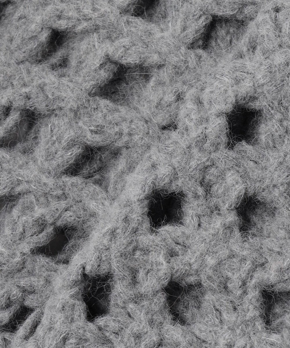 BEIGE， KOKOMO / ウールアルパカメッシュニットパーカー 