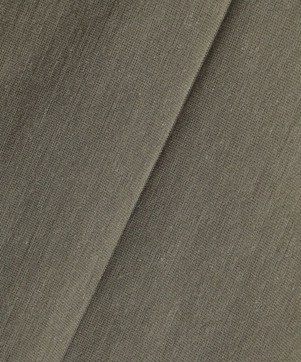 自由区 L 【洗える・ストレッチ素材】リネンヴィスコース ストレッチ カーゴパンツ 