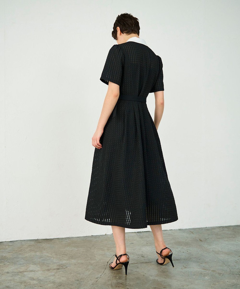 GRACE CONTINENTAL シアーチェックシャツワンピース 