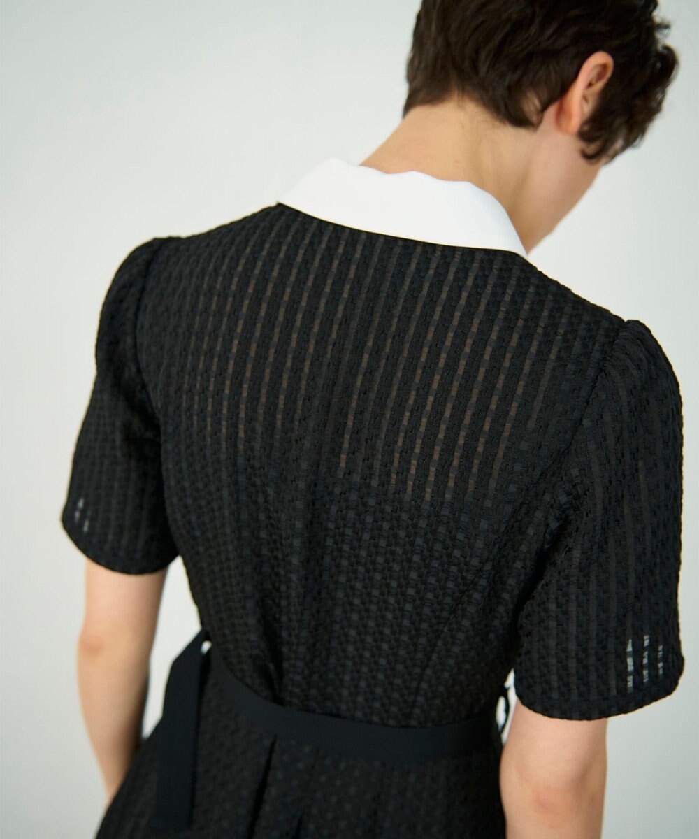 GRACE CONTINENTAL シアーチェックシャツワンピース 