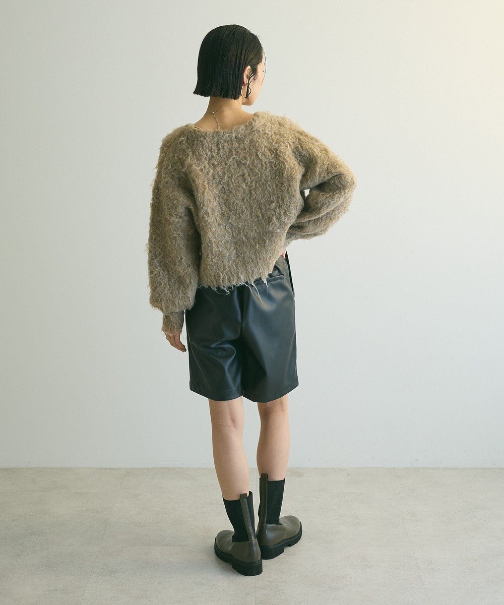 Green Parks armonia．シャギーショートカーディガン 