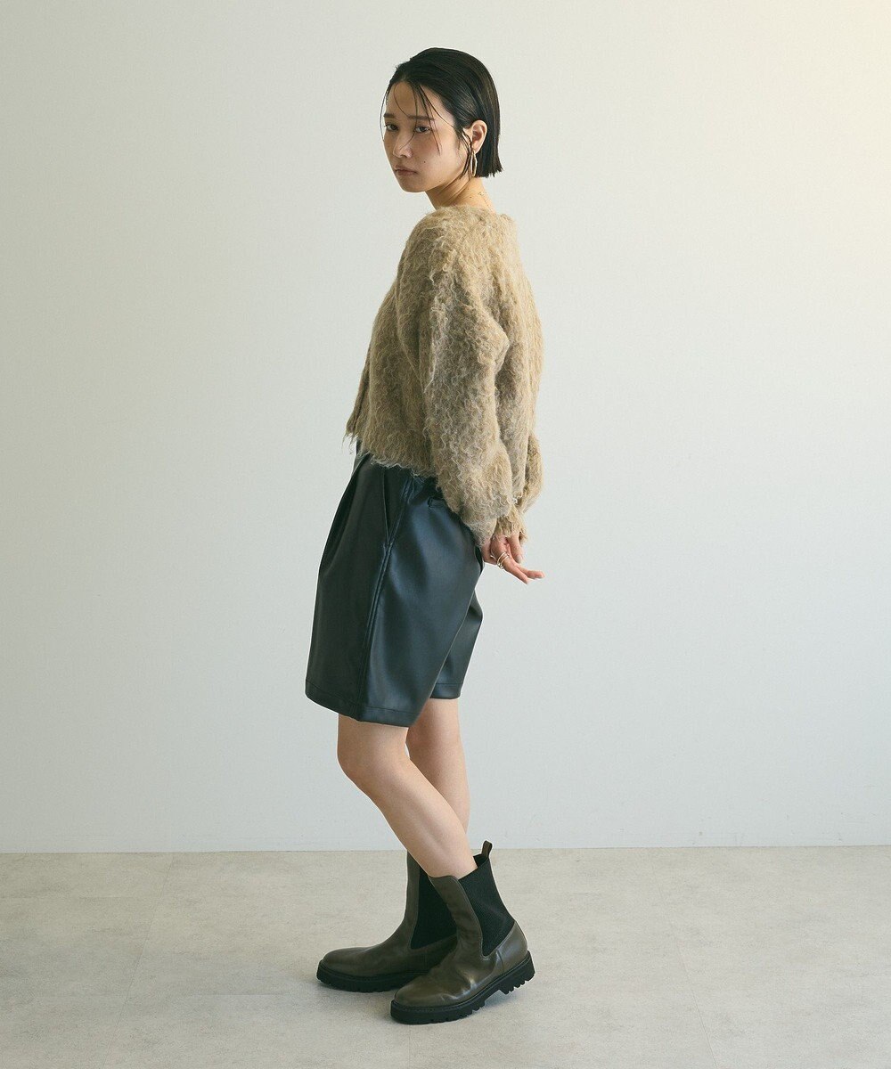 Green Parks armonia．シャギーショートカーディガン 