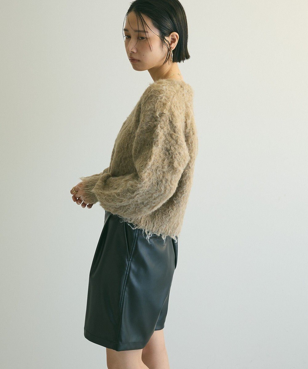 Green Parks armonia．シャギーショートカーディガン 