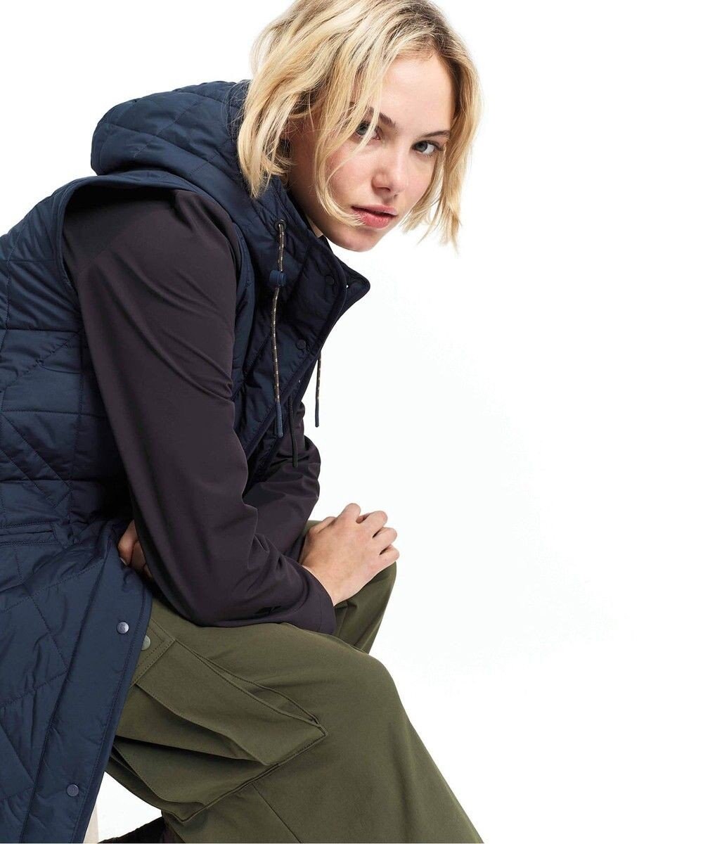 AIGLE PrimaLoft中綿 撥水 インサレーション ダイヤモンドキルティングミドルベスト 