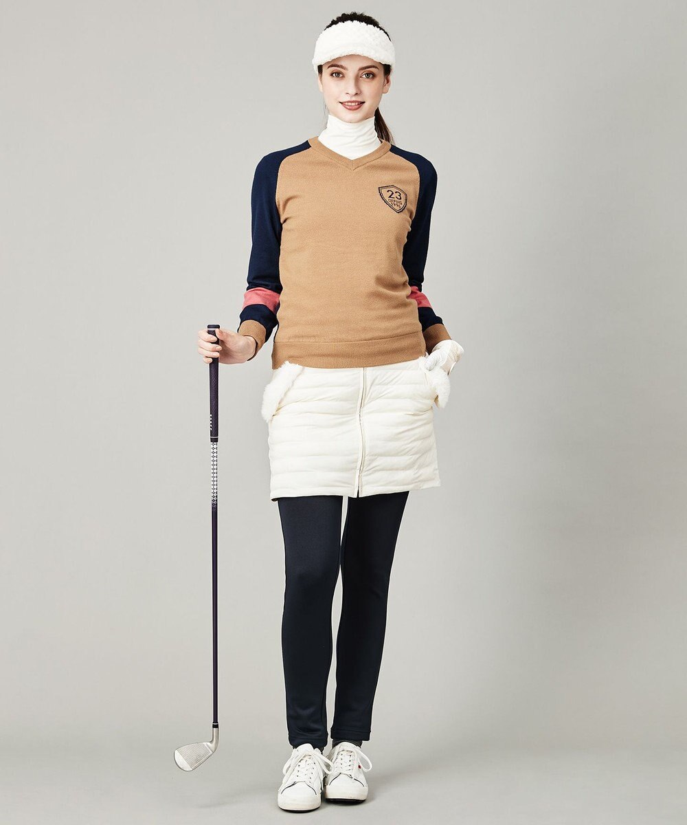 23区GOLF 【WOMEN】【洗える】ナイロンタフタファイバーボール リバーシブル 防寒 スカート 