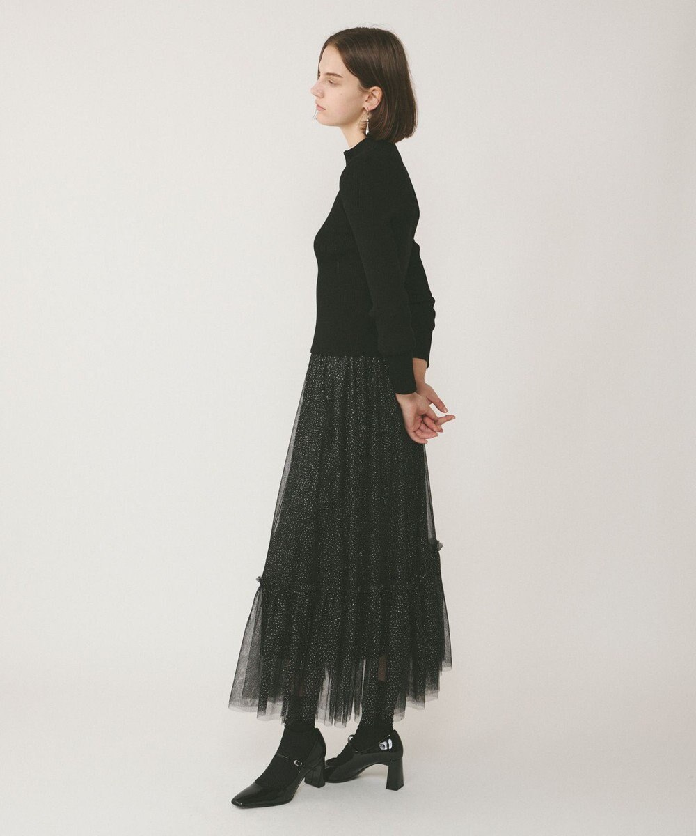 GRACE CONTINENTAL リブニットzipトップ 