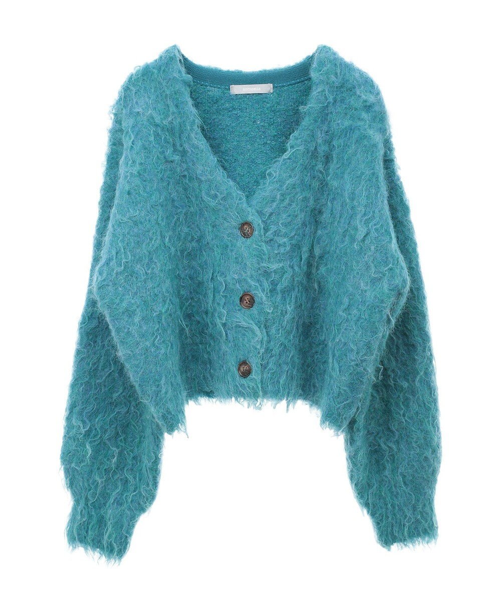 Green Parks armonia．シャギーショートカーディガン 