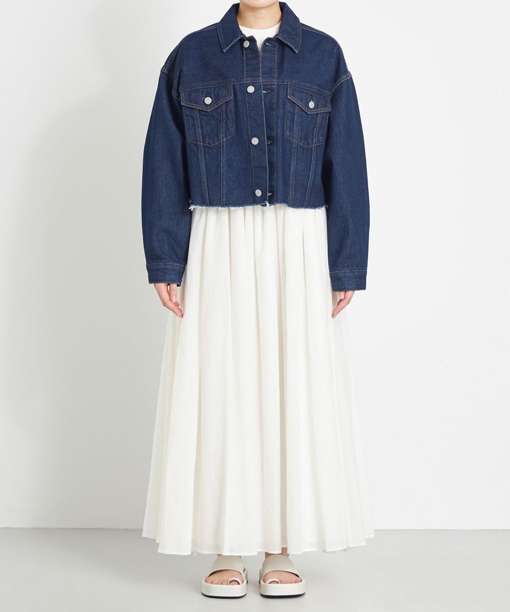 NAVE 【Nave　洗える】クロップド デニムジャケット 