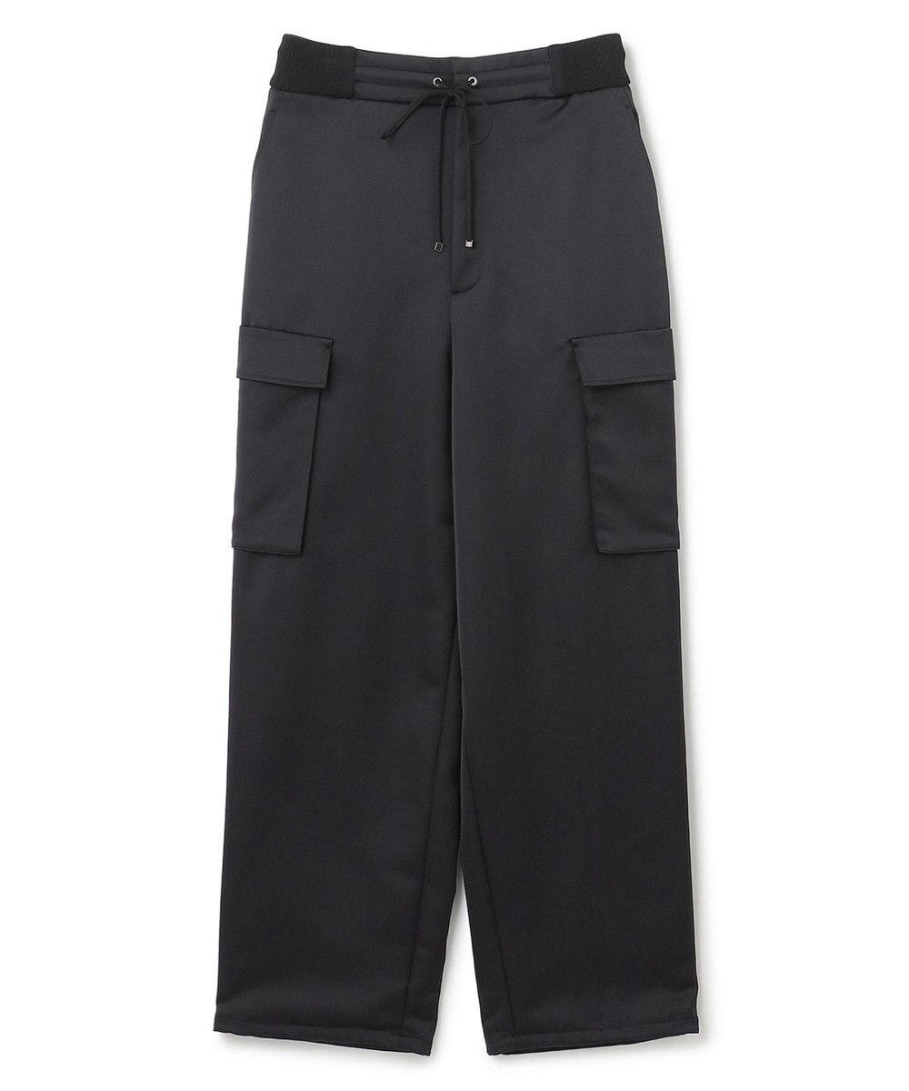 uncrave 【洗濯機洗い可】サテン イージーカーゴパンツ（uncrave WHITE） 