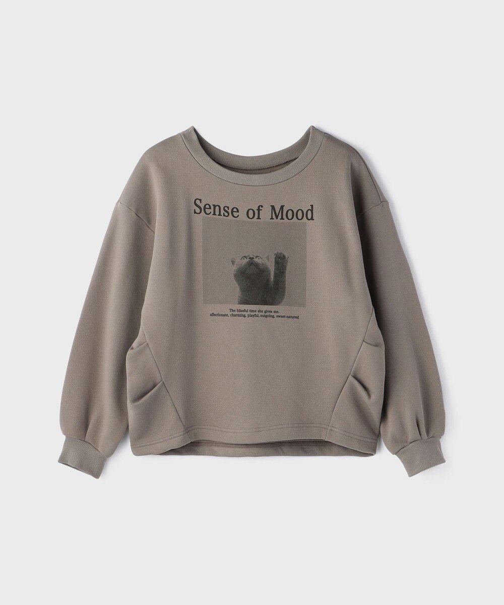 GRACE CONTINENTAL Catphoto裏毛トップ 