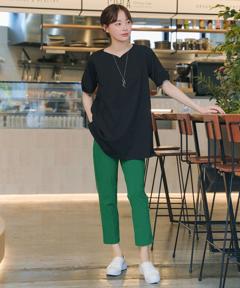 Tiaclasse L 日本製サーラドライ・テーパードパンツ 