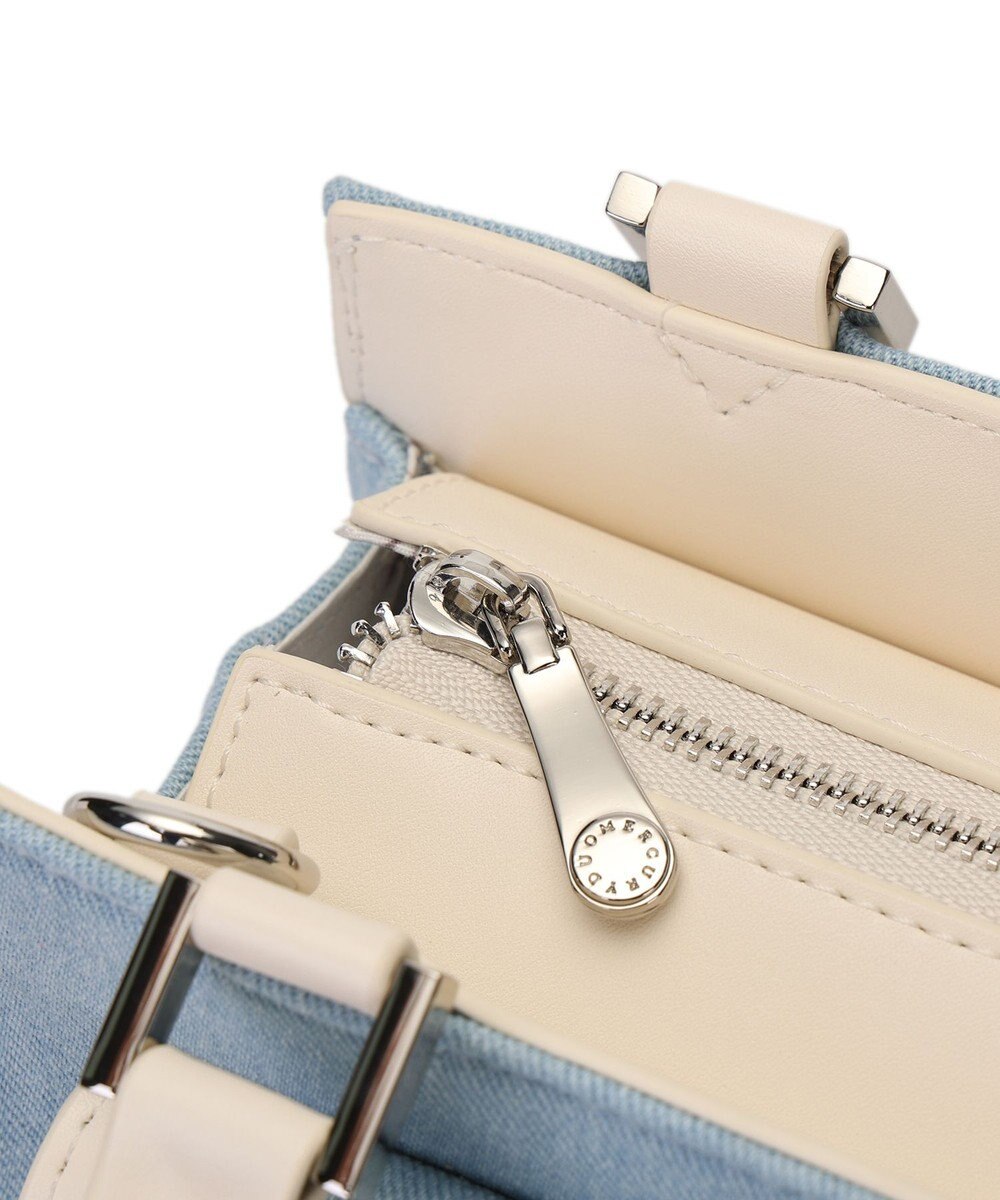 style code 【MERCURYDUO/マーキュリーデュオ】デニムコンビ　フラップハンドバッグ 