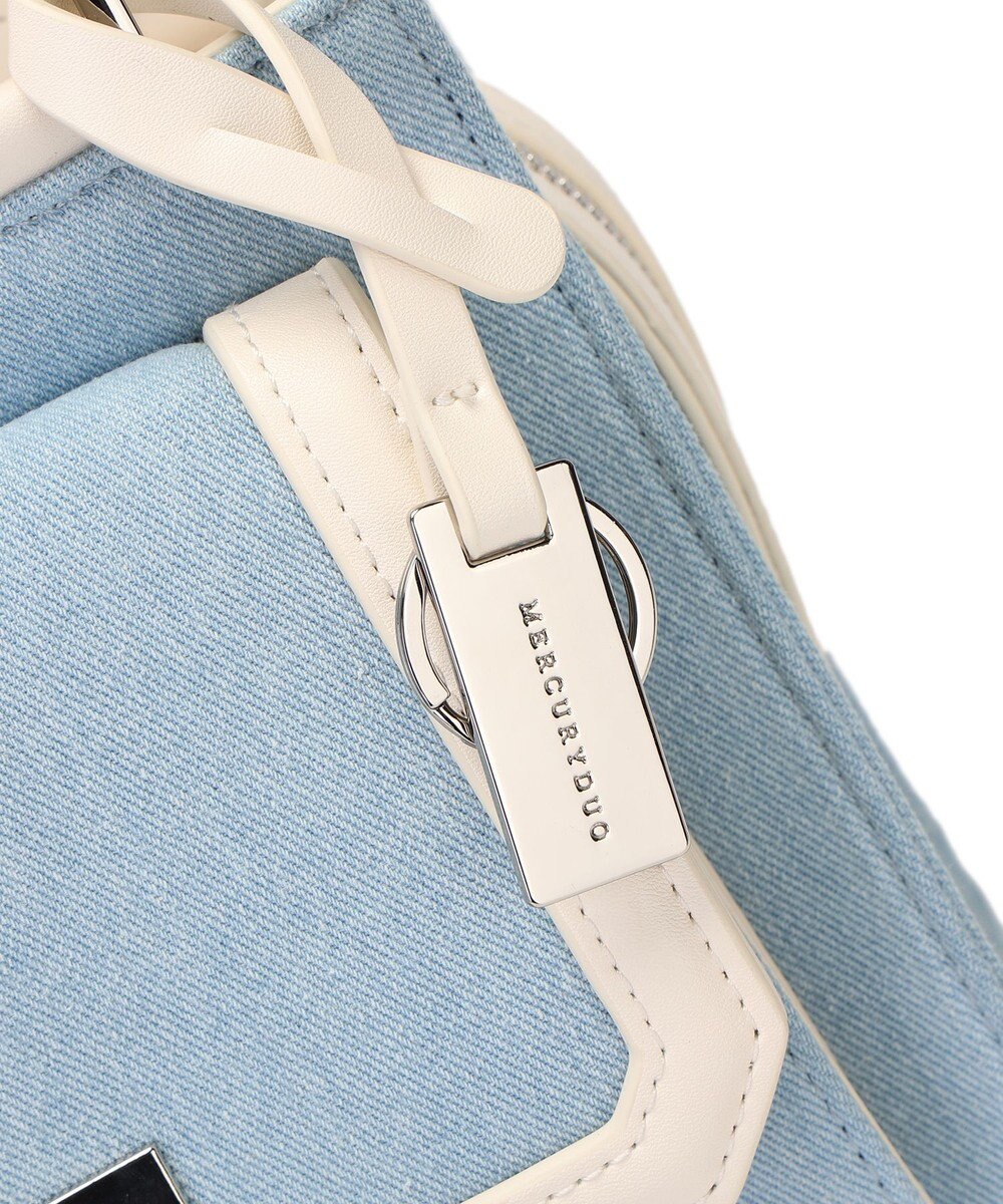 style code 【MERCURYDUO/マーキュリーデュオ】デニムコンビ　フラップハンドバッグ 