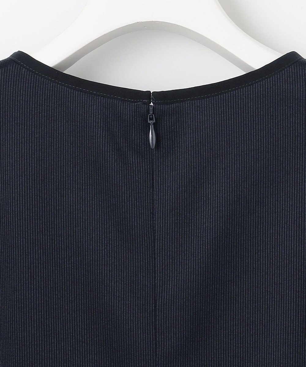 J.PRESS LADIES L 【洗える・吸水速乾】セオアルファピケストライプ ワンピース 